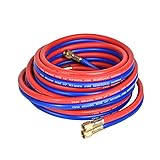 25 FT Oxygen Acetylene Hose 1/4 Inch with 9/16"-18