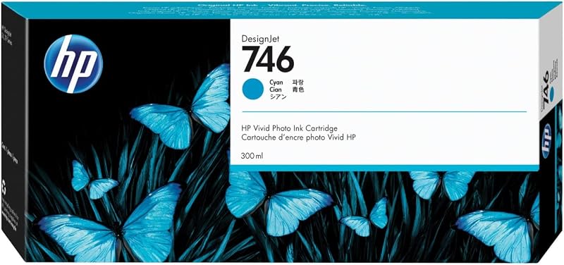 HP 746 Cyan Ink Cartridge 300ML DesignJet P2V80A Original HP