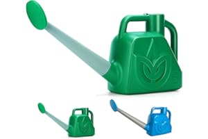 XXXFLOWER 1.5 Gallon Green Watering Can Outdoor Garden Flower Plant, Lightweight 6 L Water Cans with Detachable Nozzle Watering Pot for Office House Garden