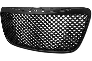 TLAPS 7422449641645 Compatible With 2011-2014 Chrysler 300 / 300C Glossy Black Mesh Front Bumper Grill Grille