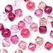 50 pcs Swarovski 5328 4mm Crystal Xilion Bicone Beads Rhinestones DIY Jewelry Marking Pink Colors Mix from Mychobos (Crystal-Wholesale)