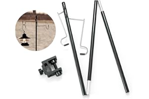 Joyeee Folding Camping Lantern Stand Pole Stake Accessories, Camping Light Stand Pole Hanger Camping Equipment, Outdoor Picni
