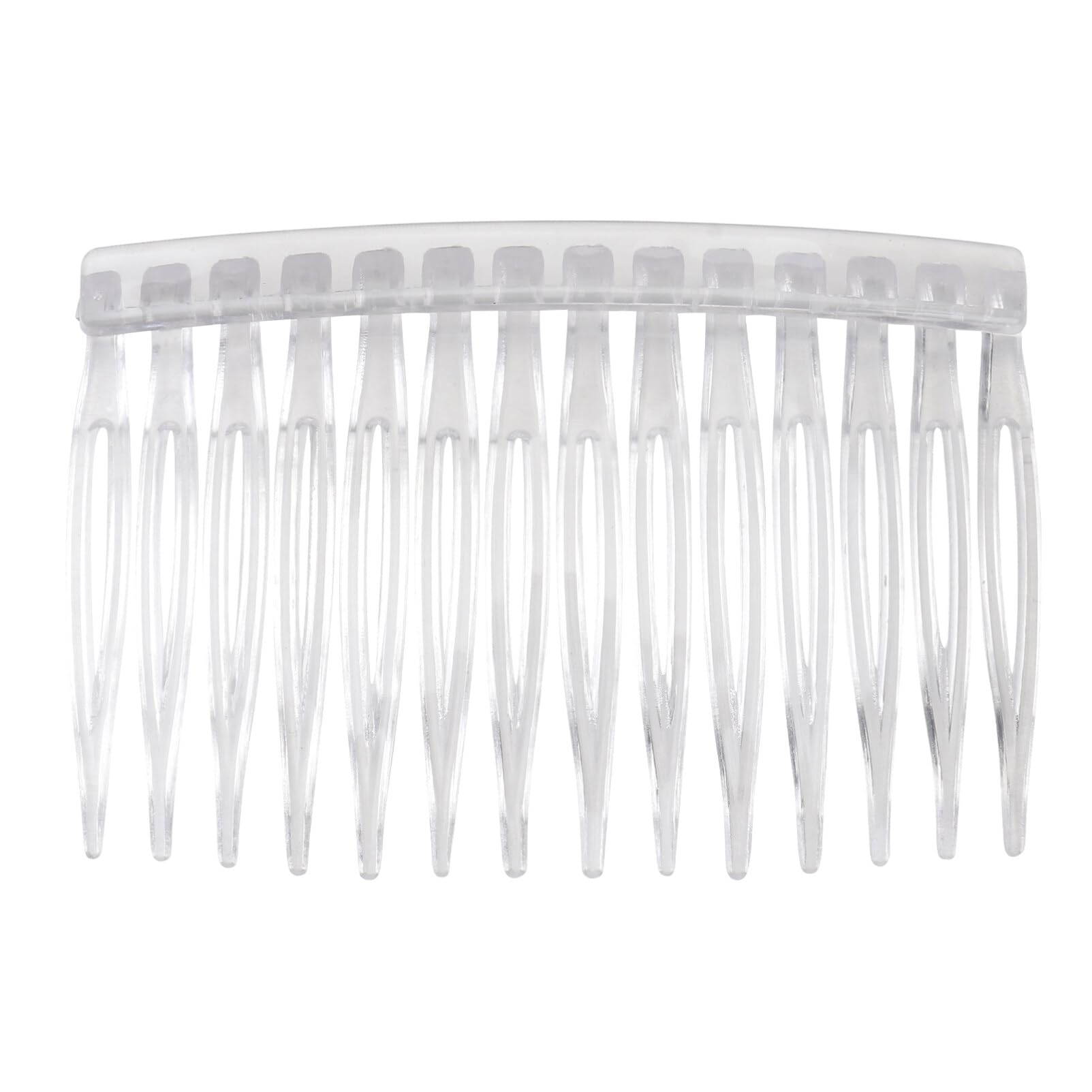 Uonlytech 10pcs Transparent Side Combs Plastic Hair Side Combs Small Plastic Teeth Hair Combs Hair Accessories for Womens
