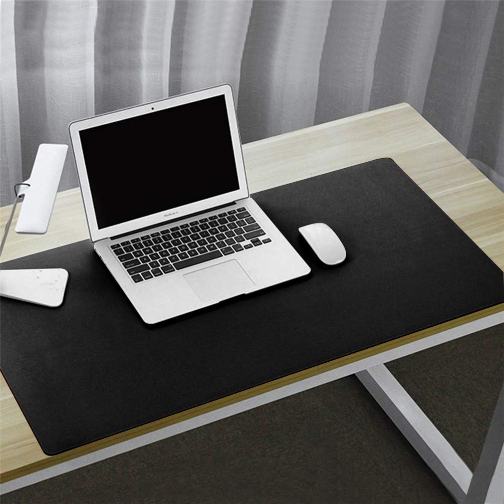 Gaming Mouse Pads Keyboard Pads Large Desk Mat Mouse Pad Phifo 31 49 X15 75 Non Slip Pu Leather Desk Pad Ultra Thin 2mm Waterproof Mouse Mat For Office Home Desks Blue Yellow Office