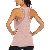 ICTIVE Workout Tank Tops for Women Loose Fit Yoga Mesh Racerback Open Back Muscle Shirts