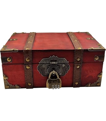 FOMIYES Boîte à Bijoux Bois Rétro Avec Verrouillage Organisateur De