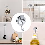Hemiks 2 Pack Suction Hooks Vacuum Cup Hooks 5KG Load view 8