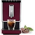 Tchibo Automatic Espresso & Coffee Machine with Built-in Grinder, No Coffee Pods Needed, Red