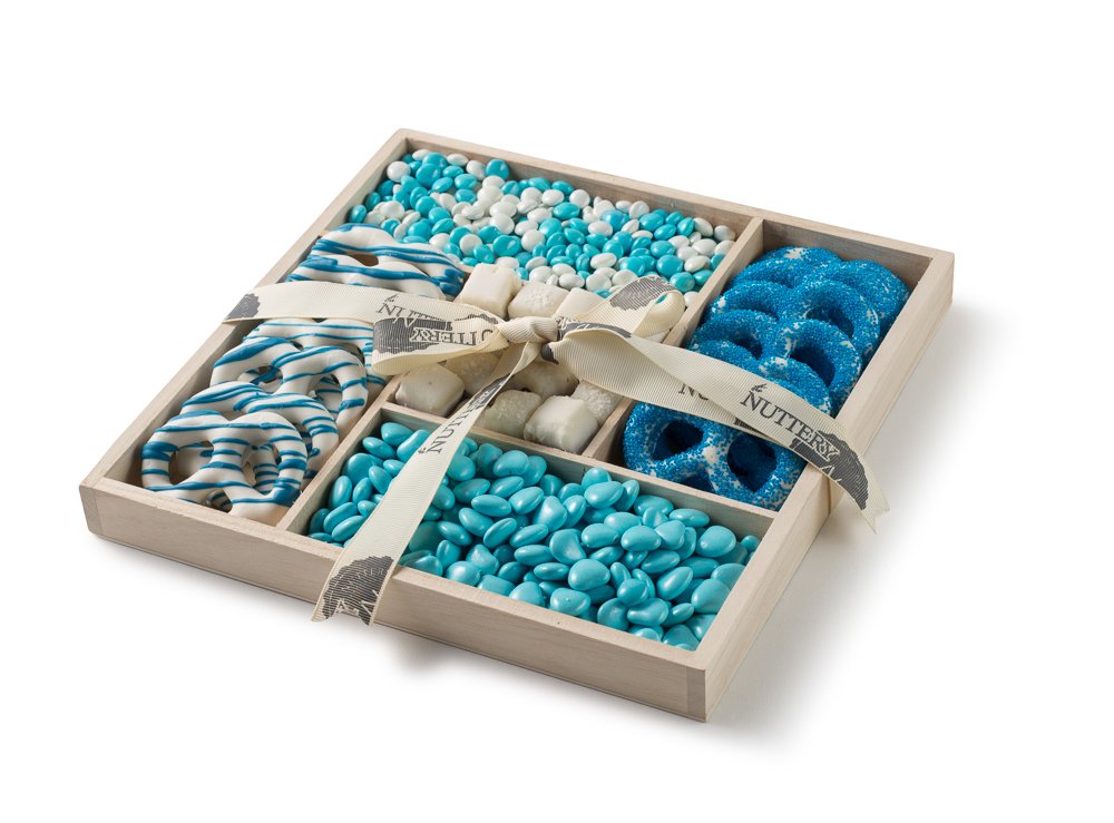 baby boy chocolate basket