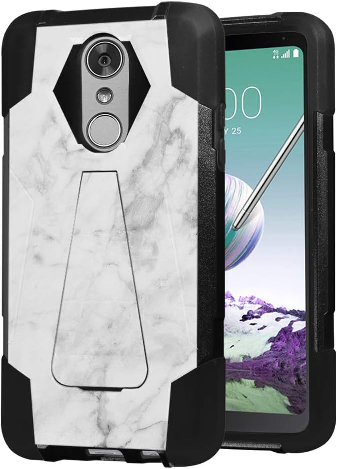 Best Lg Stylo 3 Plus Case White Marble