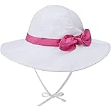 Baby Sun Hat Toddler Summer Beach UPF 50+ Sun Protection Bucket Hats for Baby Girls Infant Beach Hat with Wide Brim Kids Caps