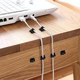 ZGTS 60Pcs Cable Clips Self Adhesive Outdoor Light Wire Clips 14mm 12.6mm Black view 3