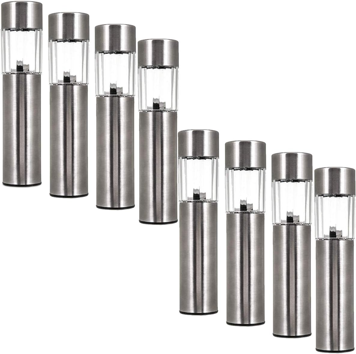 Solar Powered Garden Light Post Stake Patio Outdoor Led Lighting Stainless Steel Yard Garden Outdoor Living Outdoor Lighting