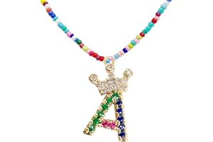 Senfour Gold Plated Initial Letter Necklaces for Girls, Name Necklace Personalized for Women, Girls, Teens and Preteen Girl Gifts