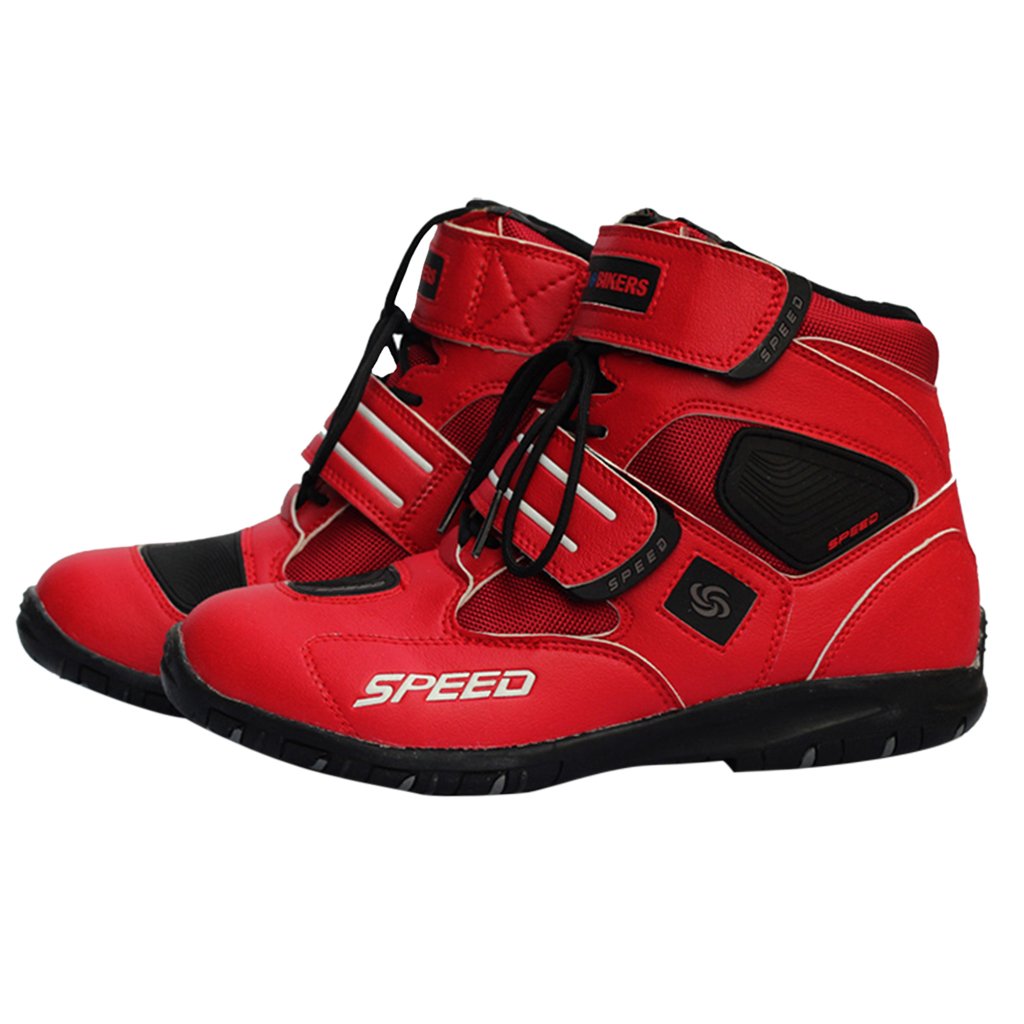 Homyl Bottes Courtes de Moto /Étanche Course De Sport Chaussures Courtes Cheville