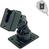 LycoGear Soporte adhesivo multiángulo para tablero de instrumentos y consola para todos los Ham CB Radio Micrófono Micrófono 