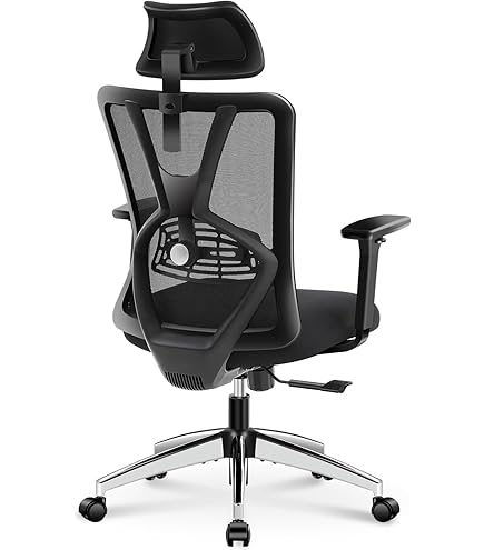 Amazon.com: Ticova オフィスチェア 人間工学椅子 調節可能 な腰サポー  