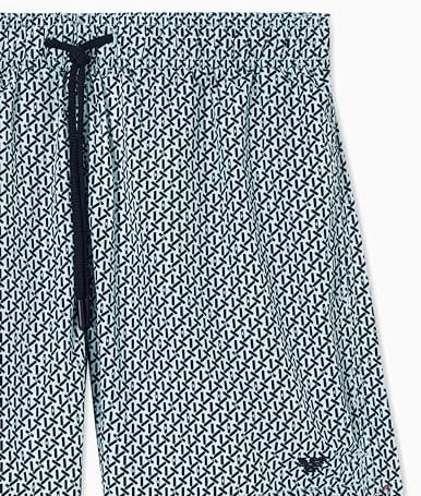 Herren Pattern Boxer Blue L