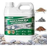Rock Glue 4L/1.05Gal,Fast Dry Transparent Waterproof Pea Gravel Stabilizer for Rock Adhesive Binder Sticky Rock Glue for Outd