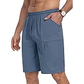 DOWMQ Mens Cargo Hiking Shorts Lightweight Elastic Golf Shorts for Casual Work Athletic Travel Outdoor with 5 Pockets