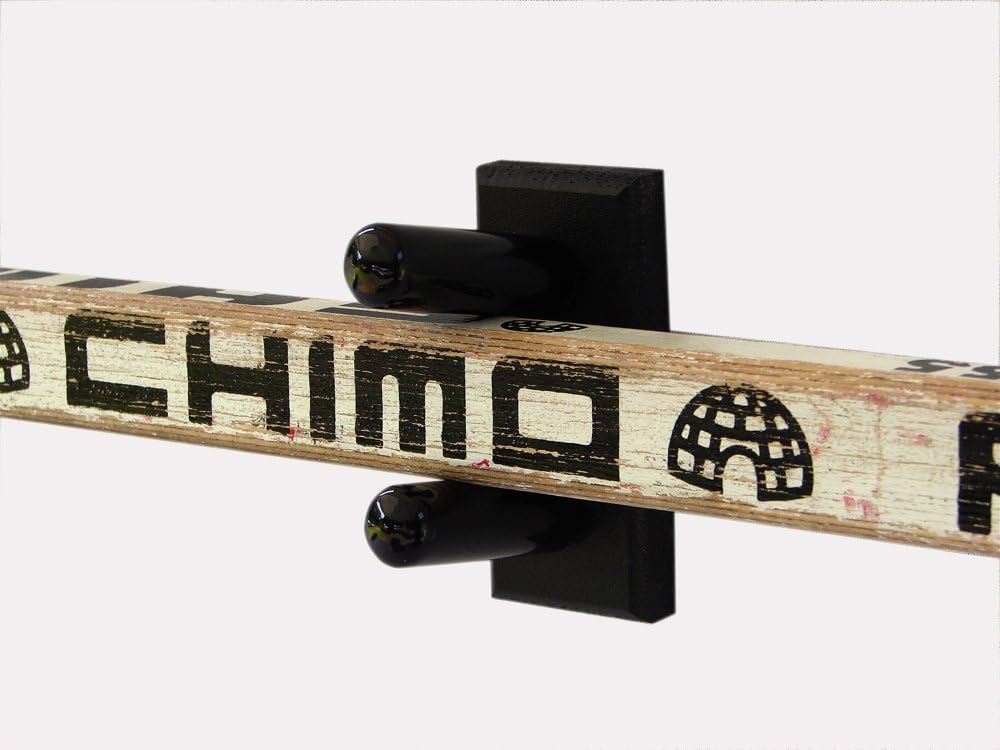 KR Ideas Horizontal Wall Mount for a Hockey Goalie Stick (Made in The USA) (Black) : Hockey Shafts : Sports & Outdoors