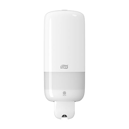 Tork 560000 Spender für Flüssig- und Sprayseife S1/S11 / Weißer Seifenspender in modernem Elevation Design