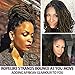 FASHION IDOL Nu Faux Locs Crochet Hair 6 Bundles Natural Wavy Soft Locs Crochet Hair 18 Inch Crochet Dreadlocks Extensions BROWN OMBRE (TT4/BROWN)