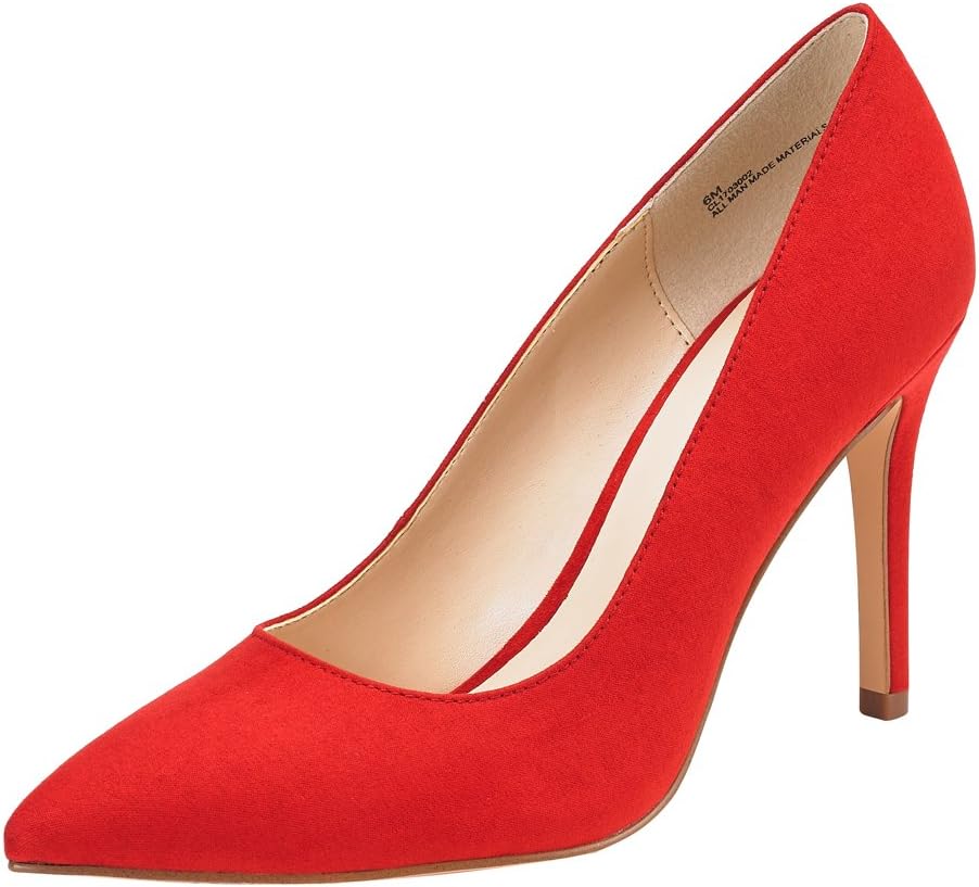 JENN ARDOR Stiletto High Heel Shoes for Women: Pointed, Closed Toe Classic Slip On Dress Pumps