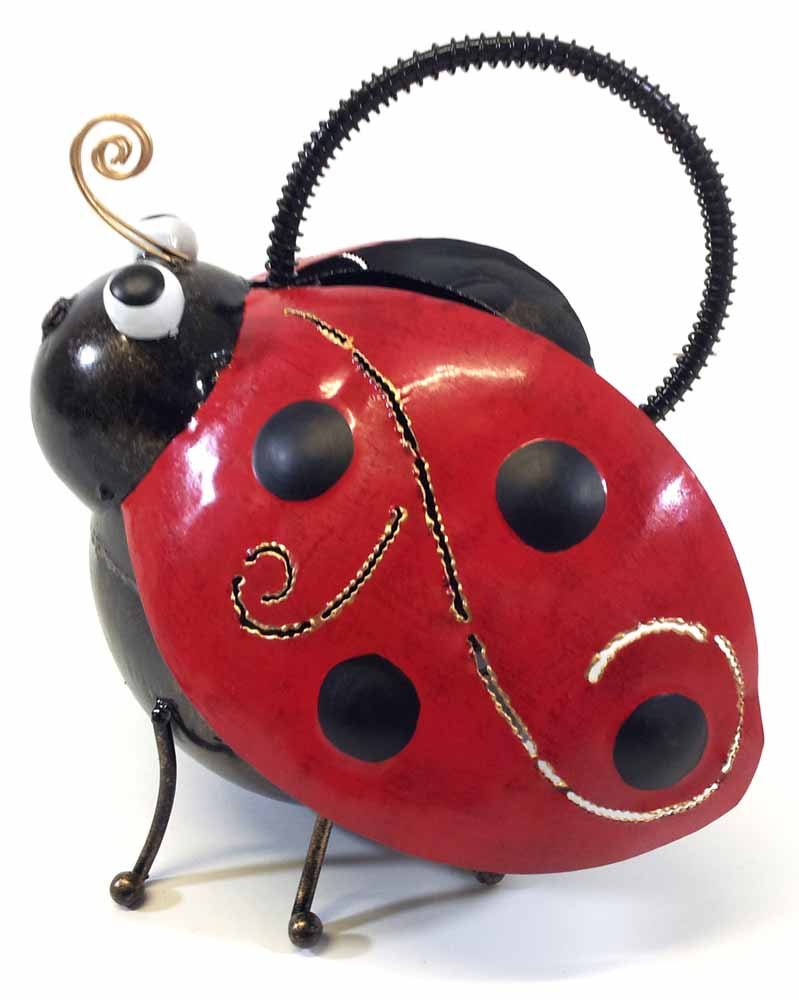 Home Or Garden Metal Watering Can - Lucky The Ladybird Bug