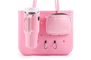 MEETI 4PCS Organizer Holder for Bogg Bag, Accessories for Bogg Bags, Phone Holder compatible with Bogg Bag Original (Pink)