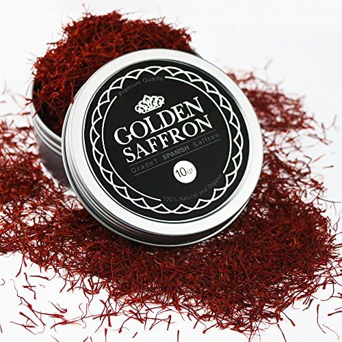 Spanish Saffron All Red Saffron, Grade A+, Highest Grade 10 Grams (0.36 OZ)