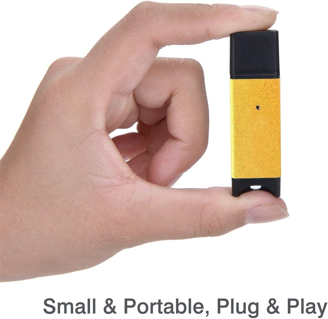 Memwah Micro SD Card Reader - Fast USB 2.0 Adapter for all MicroSD Cards Micro SDHC, Micro SDXC - Orange - Image 3