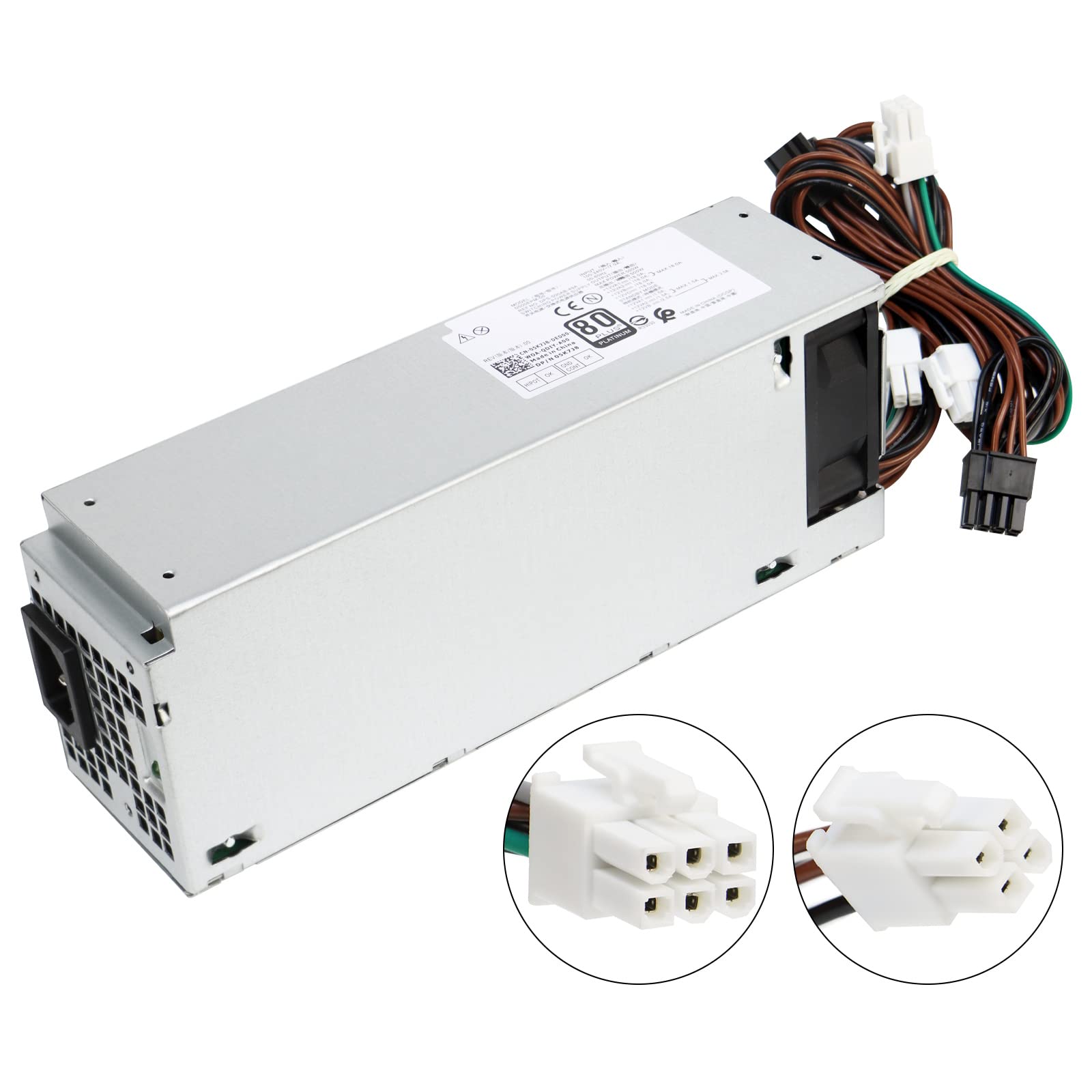 Photo 1 of S-Union Upgraded D500EPM-00 500W Power Supply H500EPM-00 Compatible with Dell Optiplex 3050MT 7080MT 7070MT 7060MT 5090 3681 MT G5-5090 5060 XPS 8940 MT 5K7J8 Y7R0X D500EPM-00 H500EGM-00 Power Supply