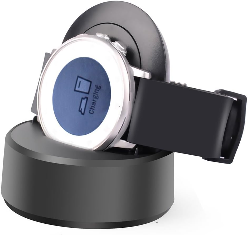 Pebble Time Round Charger, Rerii Charger Cradle Dock, Charging Station