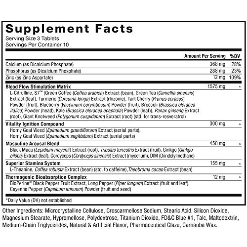 Score! XXL, 3Pack, Nitric Oxide Booster Supplement for Men with LCitrulline, Black Maca