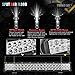 TURBO SII 20 Inch 126W LED Light Bar Spot Flood Combo Beam Light Bar for Jeep ATV UTV SUV Truck Pickup Boat