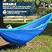 Forbidden Road Swing Camping Hammock 210D Nylon with Straps (Sky Blue/Tiffany Blue, Double)