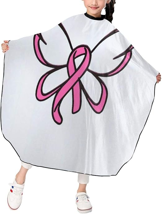 Amazon Com Kids Haircut Apron Breast Cancer Red Ribbon Barber