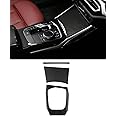 SHSBSCAR G20 Carbon Fiber Style Center Console Gear Shift Panel Cover Trim, Compatible with BMW 3 Series G20 G21 G22 G23 G26 320i 325i 330i 420i 425i 430i 440i (2020-2025)