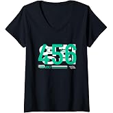 Womens Squid Game 2 Player 456 I Survived Logo V-Neck T-Shirt