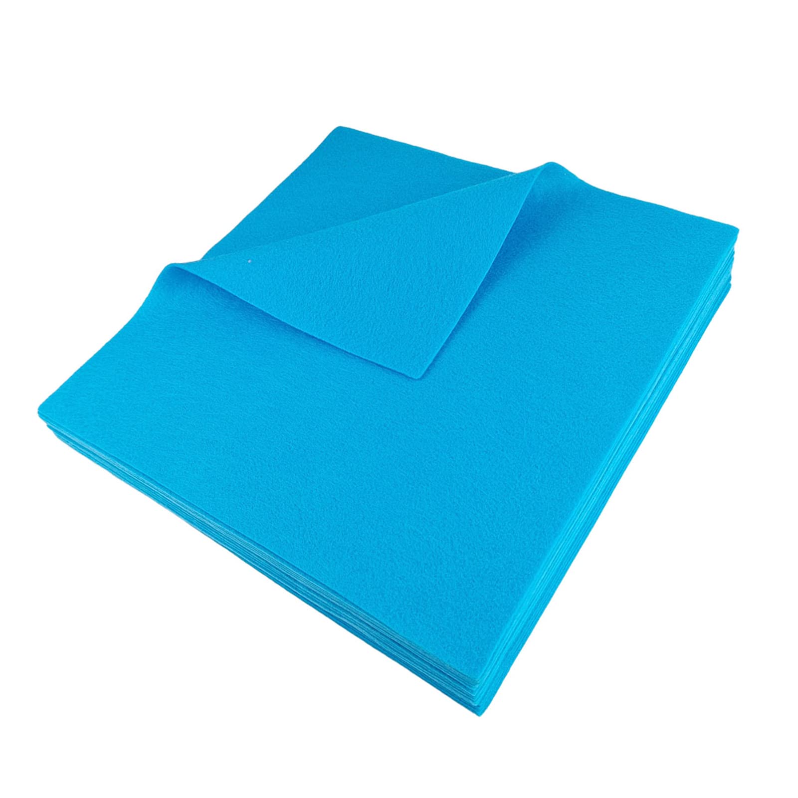 Jtnohx Soft Sky Blue Felt Sheets, Flexible Felt Fabric for Handwork, 1.4mm 30x30cm Craft Fabric for DIY Craft and Sewing Projects