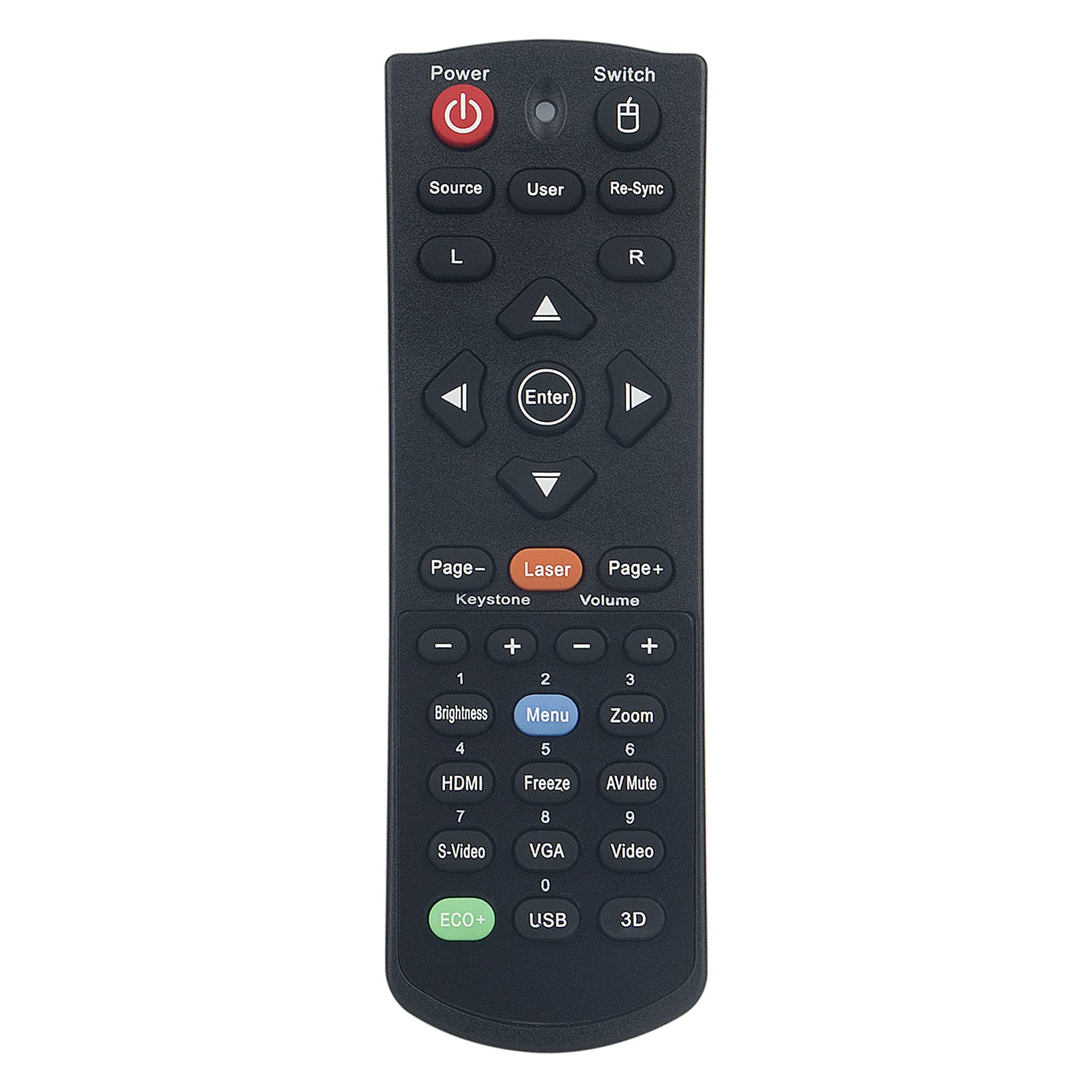 ALLIMITY Replace Remote Control fit for Optoma Projector DX5100 EH300 DH1011 DH30B