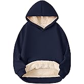 Girls Hoodie Kids Sherpa Lined Sweatshirt Warm Fleece Pullover Winter Cozy Hoodies