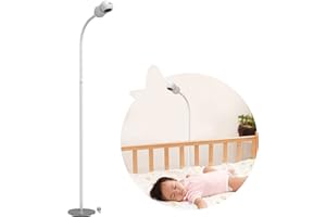 Cheego Floor Stand Bracket Replacement for Orange Smart Baby Monitor-White Indoor use (Camera not Included)