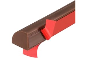 uxcell 59 Inch Flexible Quarter Round Molding, Flexible Molding Trim, Double-Sided Silicone Peel and Stick Trim Self-Adhesive