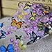 Nail Art Transfer Foil Stickers Decorations Decals Plastic Nail Tools Colorful Flying Butterflies Begonia Flowers Design NO GLUE 653