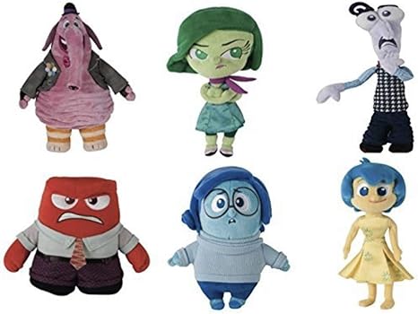 Amazon Mvd ディズニー ピクサー インサイドアウト デラックス 8インチ ぬいぐるみ 6枚セット内容 ジョイ ビンボング Disgust 恐怖 怒り 悲しみ ぬいぐるみ おもちゃ