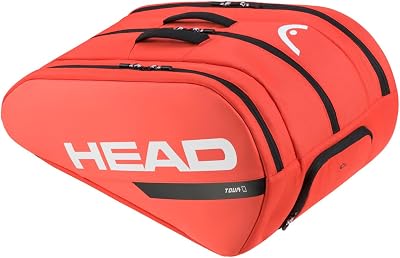 Bolsa de pádel Unisex para Adulto Tour L, Naranja Fluorescente, L