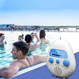 Sarini Waterproof Wireless FM AM Bathroom Shower Radio Portable Battery Digital view 6