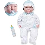 Caucasian 20-inch Large Soft Body Baby Doll | JC Toys - La Baby | Washable |Removable Blue Outfit w/ Hat and Pacifier and Pac